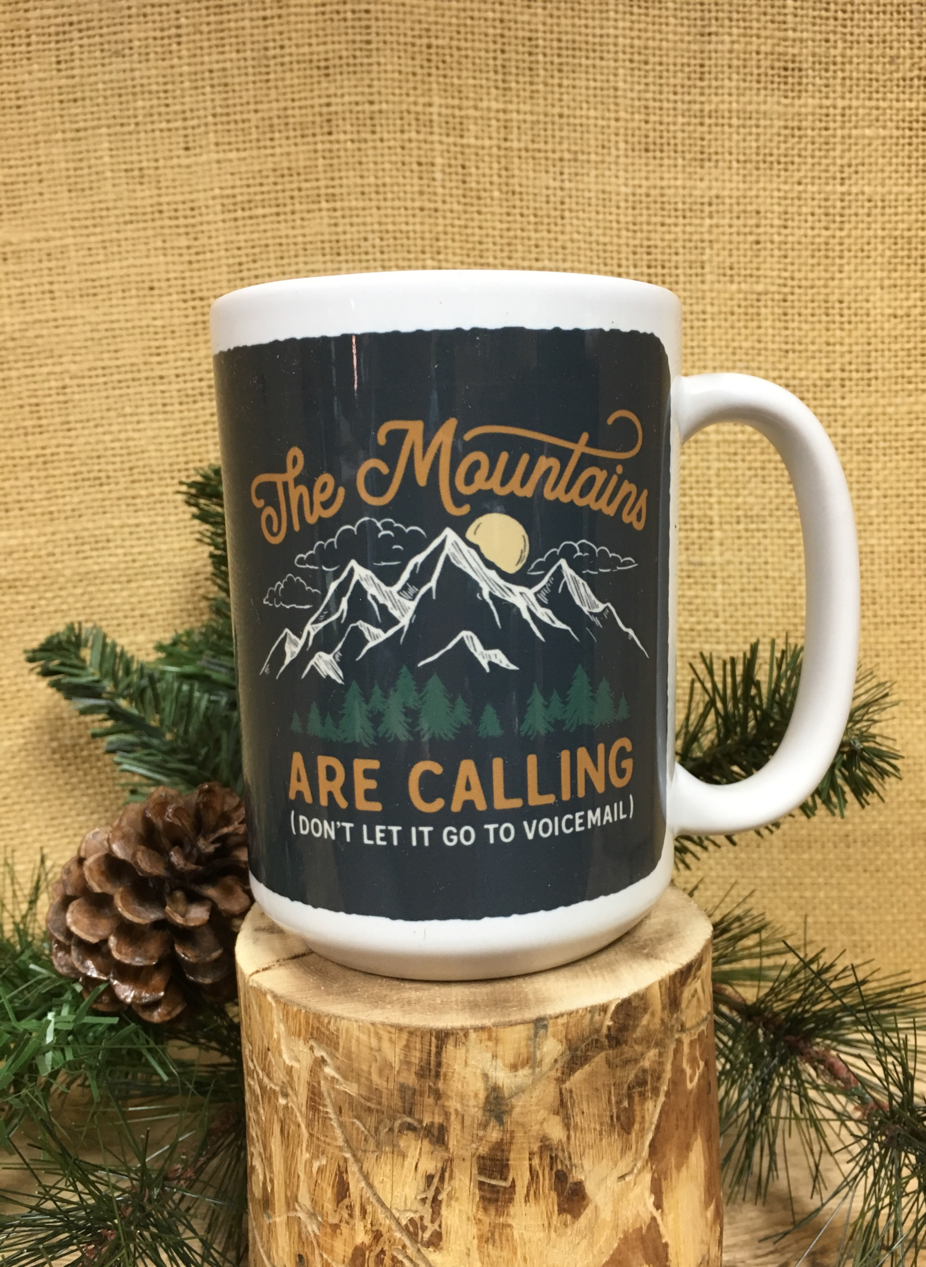 The Mountains Are Calling and I Must Go Coffee Mug V6 – Coffee Mugs and Hats